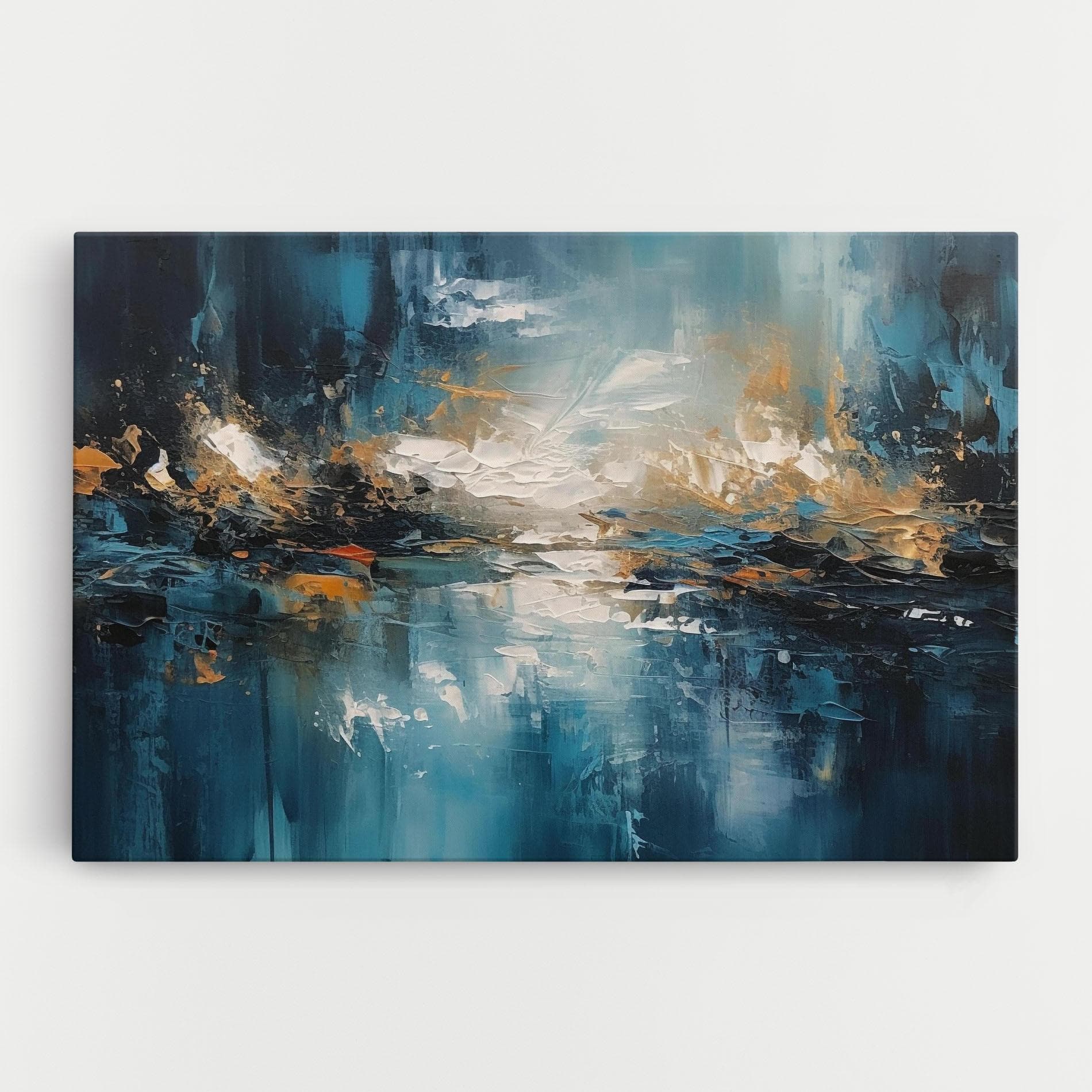 Afiș Modern - Decorativ: Canvas Arta Abstracta Modern Abstract Albastru Artă CHIAJNA montaj inclus